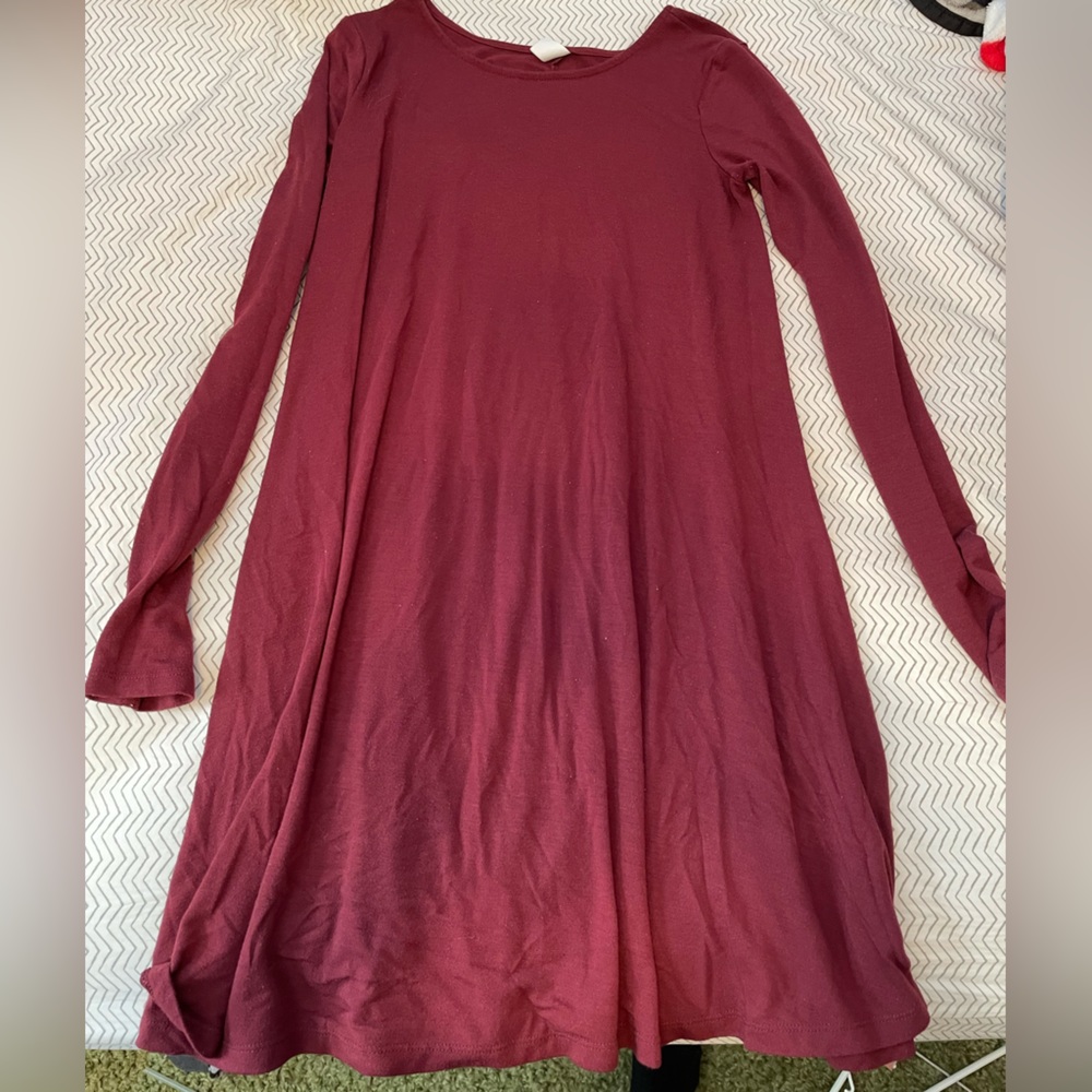 Maroon Mini dress